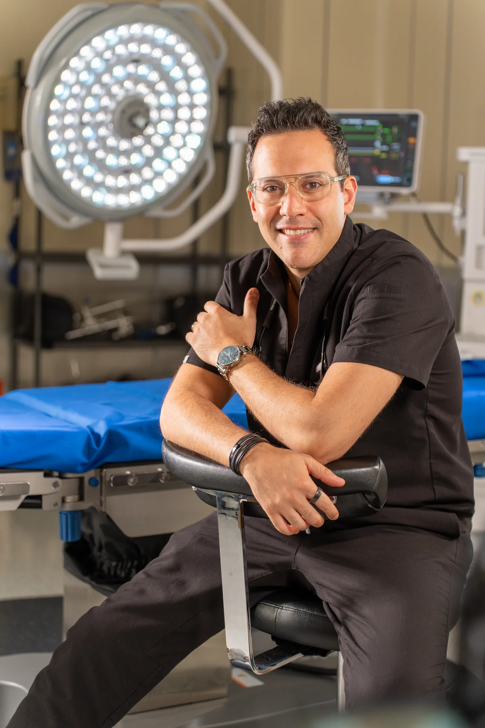 Dr. Jonathan Zaga in the operating theatre
